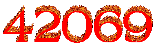 42069 in flaming letters